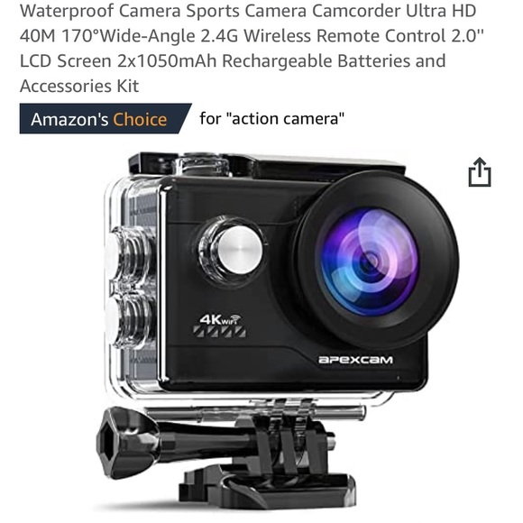 GoPro Replica Apex Sports Waterproof Camera Never Been Used Or Opened/Set Up 4K - Picture 1 of 6